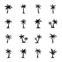 Palm Tree Outline vector