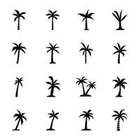 Palm Tree Outline vector