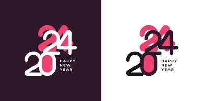 2024 logo design vector with modern unique and creative concept