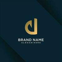 letter D logo design vector with modern creative style concept