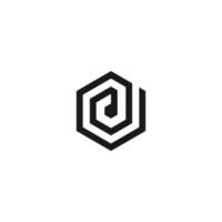 vector logo hexagon with the shape of the letter D modern, unique, and clean, branding, brand, company