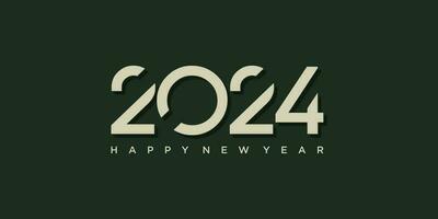 2024 logo design idea with modern creative concept vector