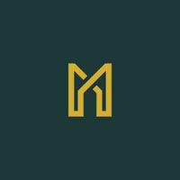 illustration of premium logo vector with the initials M. suitable for finance, marketing, consulting and others.