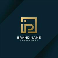 letter P logo design vector with modern creative style concept