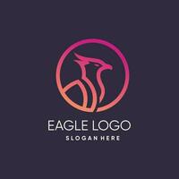 Eagle logo design vector with modern creative style