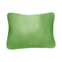 vert oreiller aquarelle élément png