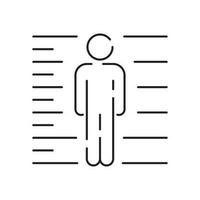 Police line icon. Law and Judgement line icons. Justice, Court of law and Government vector linear icon. Guilty and imprisoned.