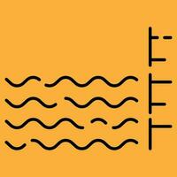 Autumn Wind weather. Meteorology vector line icon illustration. Cloud and cloudy autumn weather. Rain and rainy or Windy. Temperature. Flood and overflow. Danger warning.