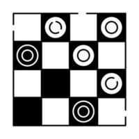 Table and board game line icon vector or illustration. Fun and activity. Checkers.