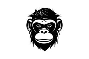 Beautiful Ape Silhouette vector