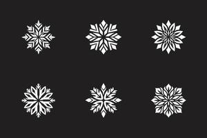 Snow Flakes For Christmas vector