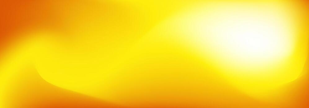 Yellow horizontal gradient background. Vector vibrant unfocused panoramic banner. Header template.