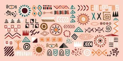 Big bundle of ethnic symbol illustration vector