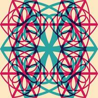 Geometric object  with riso print effect. Vector. Graphic element  for fabric, textile, clothing, wrapping paper, wallpaper, poster. Graphic element.  Perfect For your own decoration or design vector