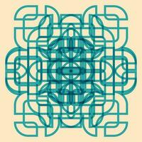 Geometric object  with riso print effect. Vector. Graphic element  for fabric, textile, clothing, wrapping paper, wallpaper, poster. Graphic element.  Perfect For your own decoration or design vector