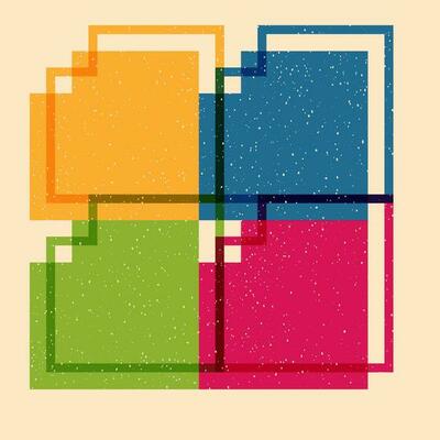 Geometric object  with riso print effect. Vector. Graphic element  for fabric, textile, clothing, wrapping paper, wallpaper, poster. Graphic element.  Perfect For your own decoration or design