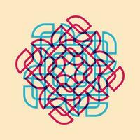 Geometric object  with riso print effect. Vector. Graphic element  for fabric, textile, clothing, wrapping paper, wallpaper, poster. Graphic element.  Perfect For your own decoration or design vector