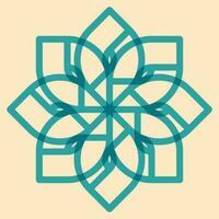 Geometric object  with riso print effect. Vector. Graphic element  for fabric, textile, clothing, wrapping paper, wallpaper, poster. Graphic element.  Perfect For your own decoration or design vector