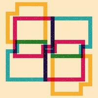 Geometric object  with riso print effect. Vector. Graphic element  for fabric, textile, clothing, wrapping paper, wallpaper, poster. Graphic element.  Perfect For your own decoration or design vector