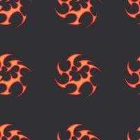 Fiery Cartoon Vectors Trending 2023 with Old School Seamless Patterns