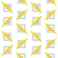 Grunge bold texture. 90s seamless pattern squiggle scribble. Abstract geometric shape. Fashion print. vector
