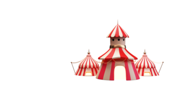 3D Render of Amusment Or Show Tents Element. png