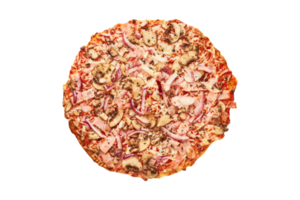 horneado congelado Pizza con transparente antecedentes png