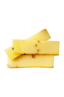 Fresco queso tiras aislado en transparente antecedentes png