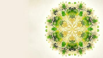 Isolated Beautiful Floral Mandala Pattern. 3D Render. photo