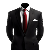 tuxedo suit mockup on transparent background , png