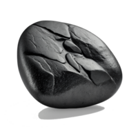 river stone on transparent background , png