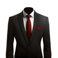 tuxedo suit mockup on transparent background , png