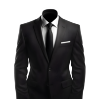 tuxedo suit mockup on transparent background , png