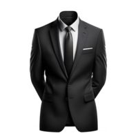 tuxedo suit mockup on transparent background , png