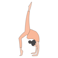 Cute doodle woman wearing sportwear doing Yoga exercise, Calm of healthy, Meditation yoga png