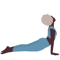 mujer vistiendo ropa deportiva haciendo yoga ejercicio, calma de sano joven mujer respiración y meditación yoga png