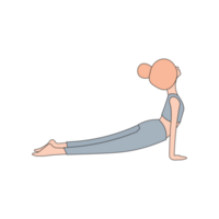 Cute doodle woman wearing sportwear doing Yoga exercise, Calm of healthy, Meditation yoga png