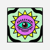 Vintage Inspired Vector Illustrations for Fashion and Merchandise in Unique Flat Retro Style