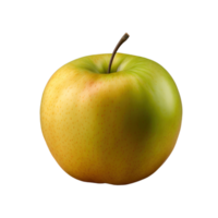 une entier Pomme est isolé sur transparent Contexte. mûr Frais Pomme coupure chemin. ai généré png