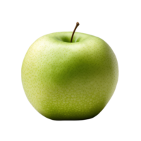 une entier Pomme est isolé sur transparent Contexte. mûr Frais Pomme coupure chemin. ai généré png