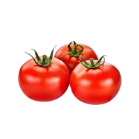 A group of tomatoes isolated on transparent background. png