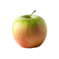 une entier Pomme est isolé sur transparent Contexte. mûr Frais Pomme coupure chemin. ai généré png