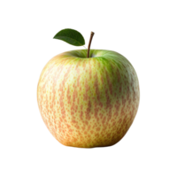 une entier Pomme est isolé sur transparent Contexte. mûr Frais Pomme coupure chemin. ai généré png