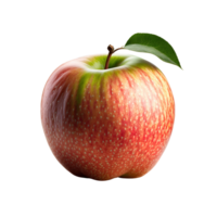 A whole apple is isolated on transparent background. ripe fresh apple clipping path. png