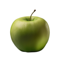 A whole apple is isolated on transparent background. ripe fresh apple clipping path. png