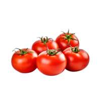 uma grupo do tomates isolado em transparente fundo. ai gerado png