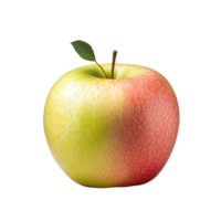 A whole apple is isolated on transparent background. ripe fresh apple clipping path. png