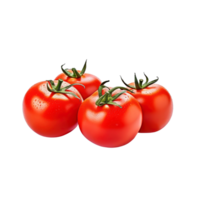 ein Gruppe von Tomaten isoliert auf transparent Hintergrund. ai generiert png