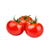 A group of tomatoes isolated on transparent background. png