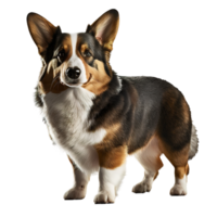 dog standing on a transparent background. png